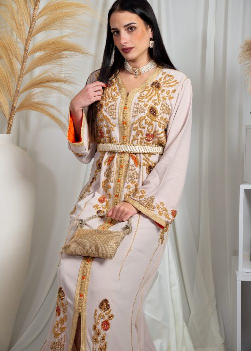 Caftan PERLE Rose Pâle