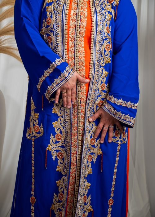 Alternative view of Tekchita CRISTAL Bleu Roi & Orange