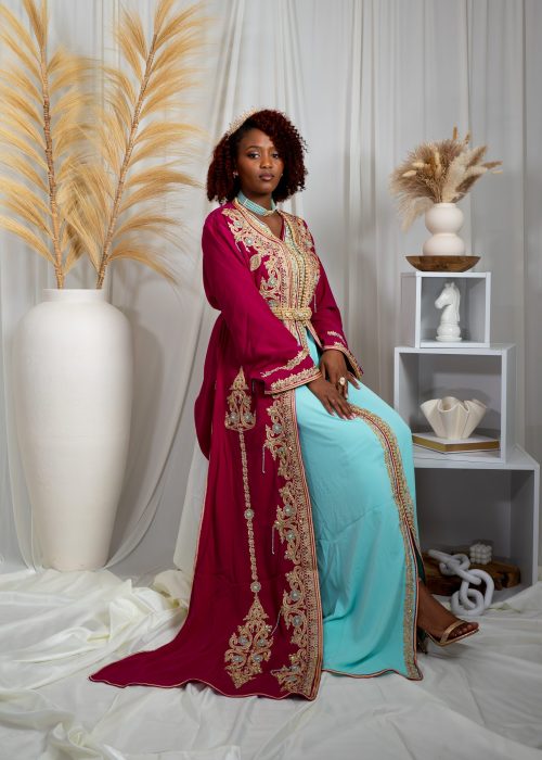 Tekchita CRISTAL Fuchsia & bleu turquoise