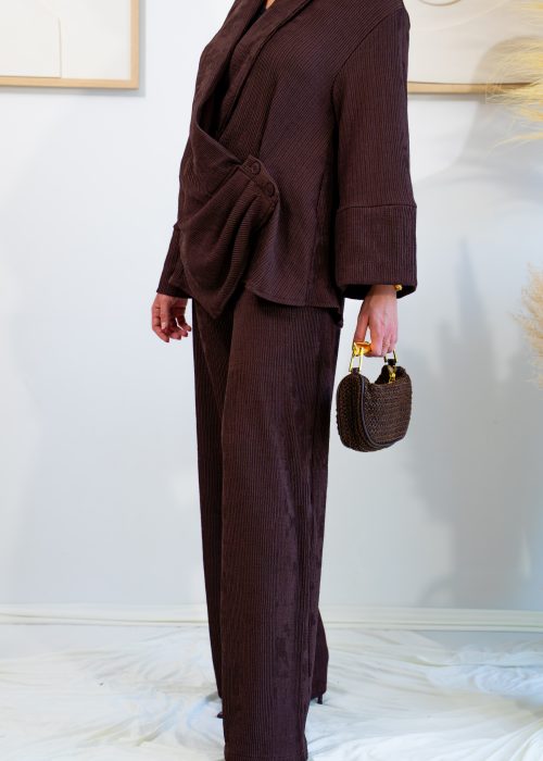 ENSEMBLE CHOCOLAT VELOURS – Image 3